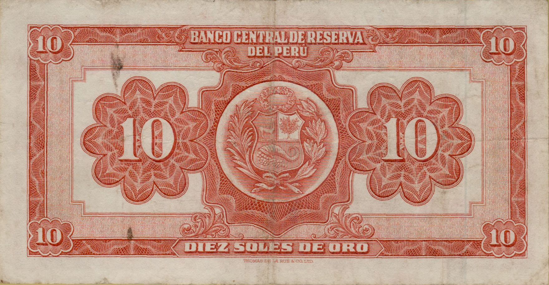 Peru 10 1963 UNC P-84/b